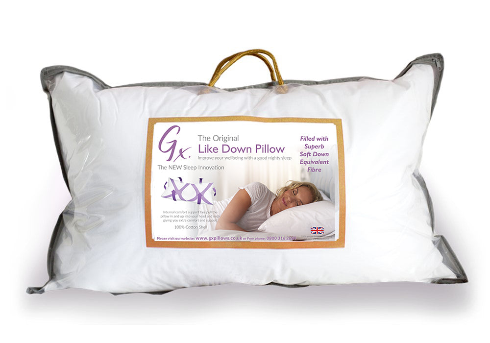 Patented pillow giving both comfort and support using internal ties