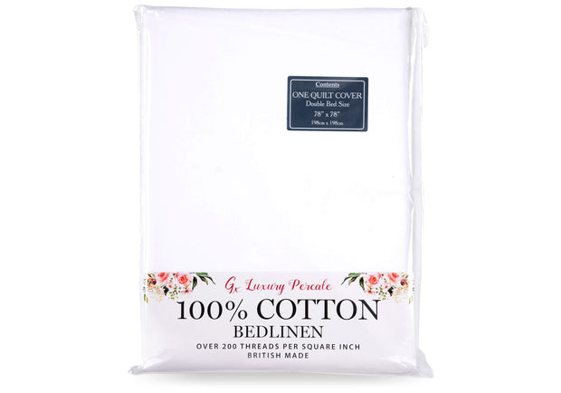 Gx 100% Cotton Percale Duvet Cover