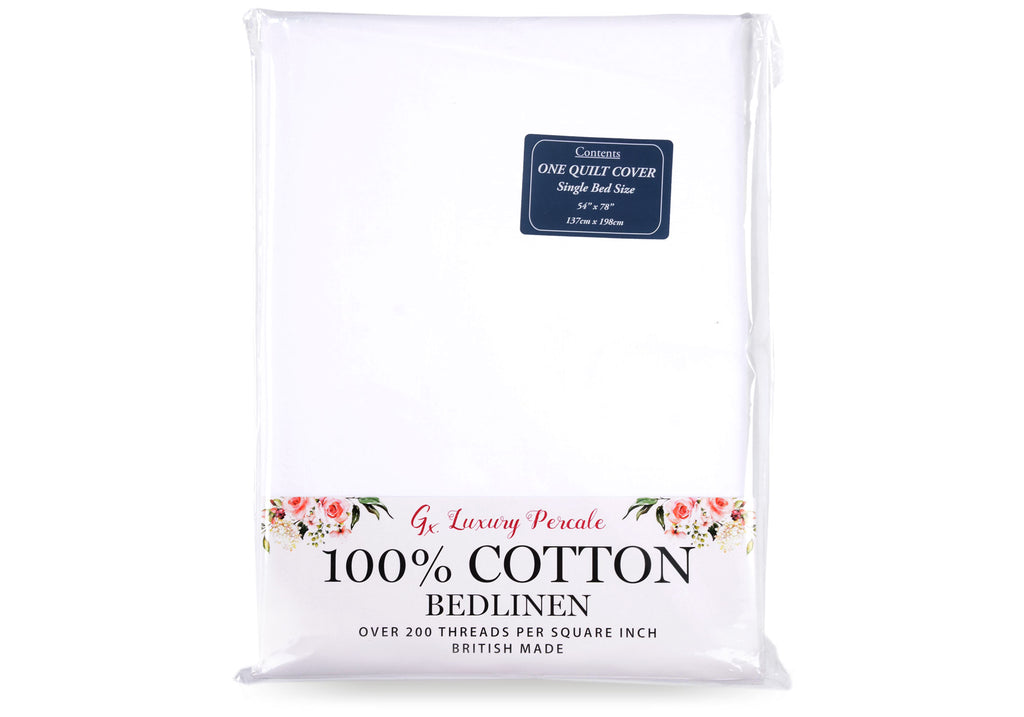 100% Cotton Percale Duvet Cover